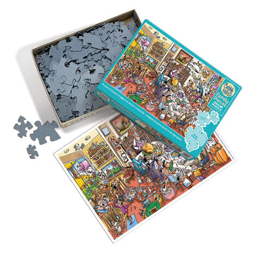 Cobble Hill Family Piece's 350 Puzzle - Thanksgiving Togetherness - Sample Poster Included