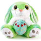 HO-EF Easter Bunny Stuffed Animal with Egg(Reversible), 8.5'' Plush Bunny with Floppy Ears, Sitting Rabbit Plush Toy Great Gift 