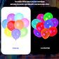 Gyipfipa 100Pcs Led Glow Balloons Set Includes 50 Pcs Led Round Mini Balloon Lights And 50 Pcs Uv Neon Balloons Glow In The Dark
