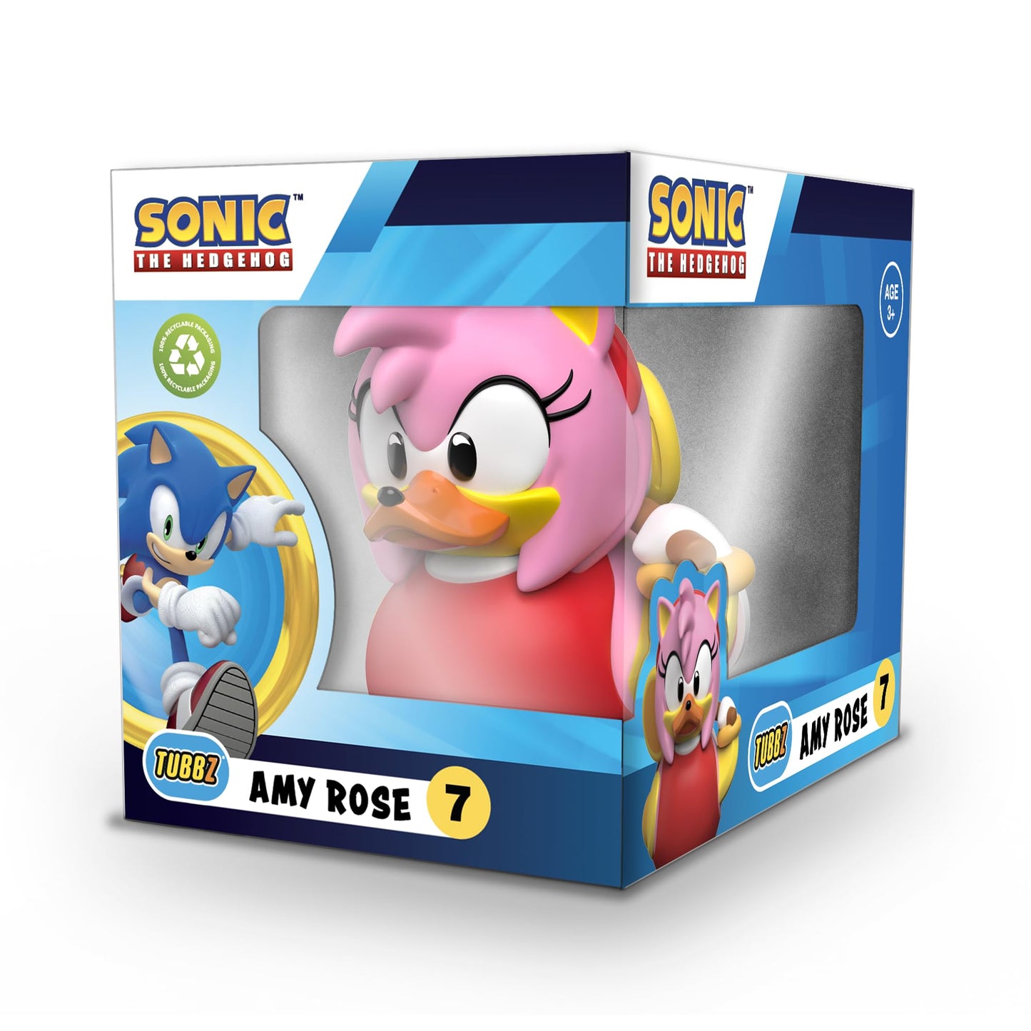 TUBBZ Boxed Edition Amy Rose Collectible Vinyl Rubber Duck Figure - Official Sonic The Hedgehog Merchandise - TV, Movies & Video
