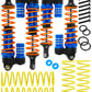 RCMYou RC Aluminum Front Rear Big Bore RC Shock Absorber Upgrades Part for 1/10 Slash,Stampede,Rustler,Hoss 2WD 4X4 VXL,Alloy 4P