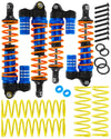 RCMYou RC Aluminum Front Rear Big Bore RC Shock Absorber Upgrades Part for 1/10 Slash,Stampede,Rustler,Hoss 2WD 4X4 VXL,Alloy 4P
