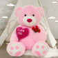 Maogolan Giant Teddy Bear 6 Feet- I Love You Red Heart Big Pink Teddy Bear Stuffed Animal - Huge Valentines Teddy Bear For Girlfriend,Boyfriend,Wife,Lover - Anniversary, Birthday