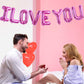 TONIFUL 16 Inch I Love You Balloons Valentines Day Decoration Letter Foil Balloons - Perfect for Romantic Valentines Day Weddin