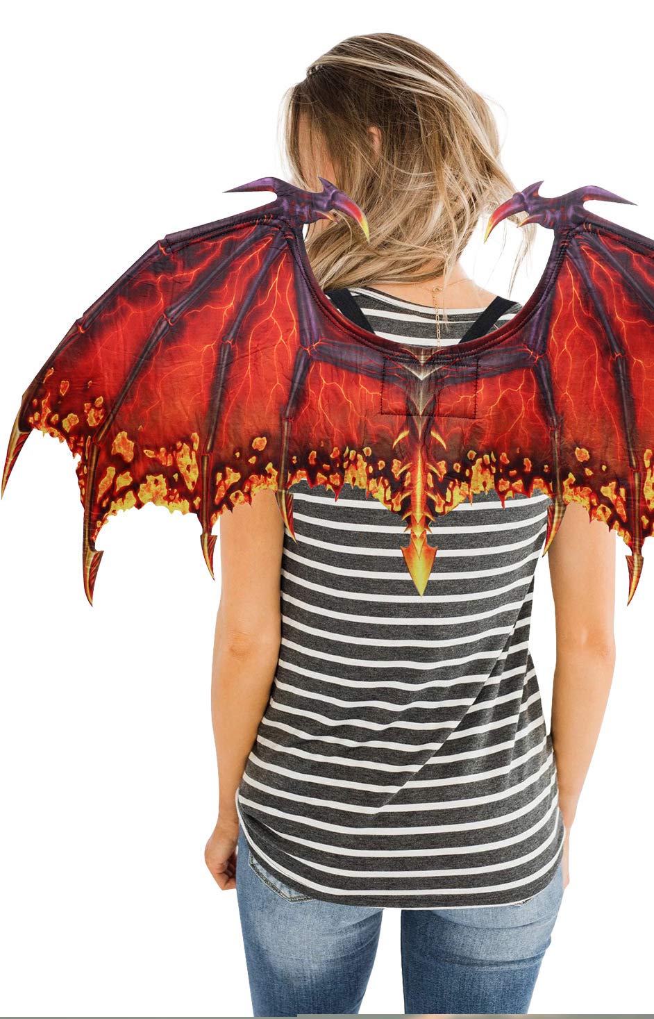 Mmss Party Carnival Halloween Props Dragon Wing (Red)