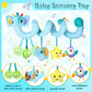 Car Seat & Stroller Toys For Boys Girls 0 3 6 9 Months,Infant Activity Spiral Hanging Plush Toys,Hanging Rattle Toys For Crib Mo
