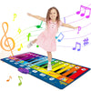 6Ft Floor Piano Mat For Toddlers, 24 Keys Musical Mat With 8 Instrument Sounds, Record And Adjustable Vol, Kids Dance Mat Toys E