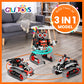 GILI Robot Building Remote Control Gift STEM Building Kit for Boys 8-12 - 3 in 1 Educational Toys for 6 7 8 9 10 11 12 + Year Ol