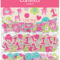 amscan One Wild Girl 1st Birthday Value Party Confetti, Small, Pink/Green/Blue