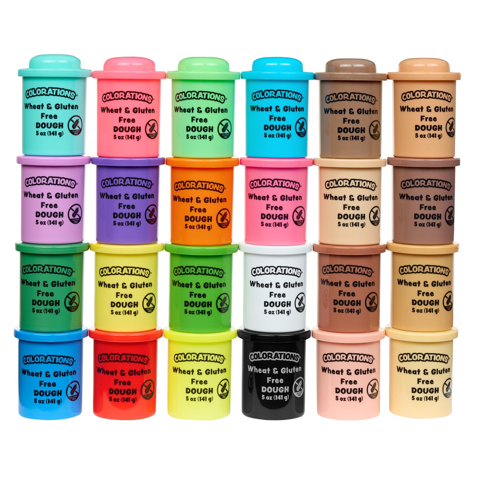 Colorations Wheat & Gluten Free Dough Variety & Colors Like me Pack | Non-Toxic, Play Dough, Bulk Set, Sensory Kit, Party Favors