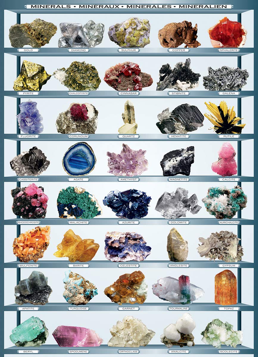 Eurographics Minerals Of The World 1000 Piece Puzzle (6000-2008)