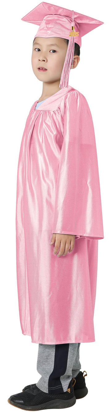 Graduatepro Kindergarten Graduation Cap And Gown Package Class Of 2025 For Kids With Stole Certificate As Party Gift Pink 30
