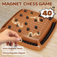 Magnetic Game Chess, Magnet Game Board Games For Kids 6-8-12, Magnet Chess Game For Adults, Family Game For Kids And Adults, Mag