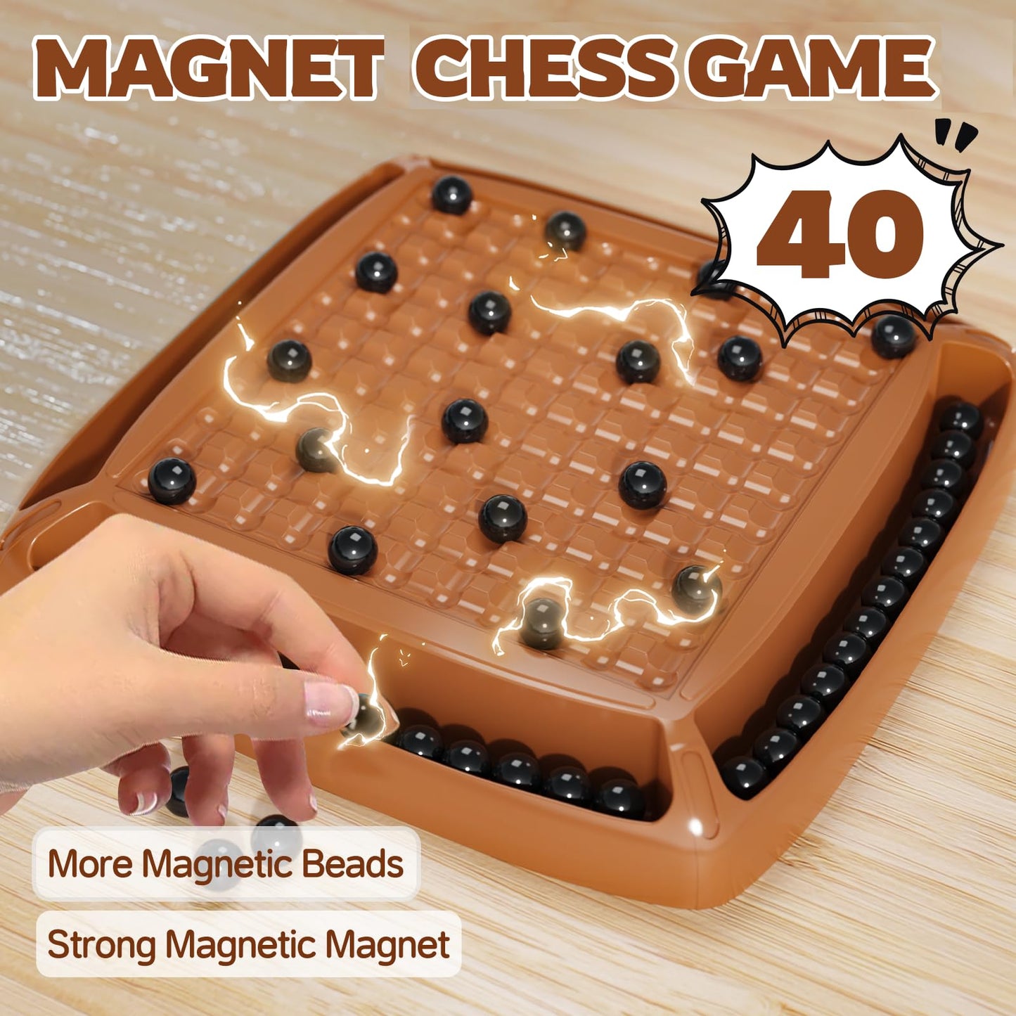 Magnetic Game Chess, Magnet Game Board Games For Kids 6-8-12, Magnet Chess Game For Adults, Family Game For Kids And Adults, Mag