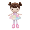 Baby Starters Plush Snuggle Buddy Doll - Ellie, 11 Inch, Rainbow Color, Soft Polyester Material, Model SVQQPE