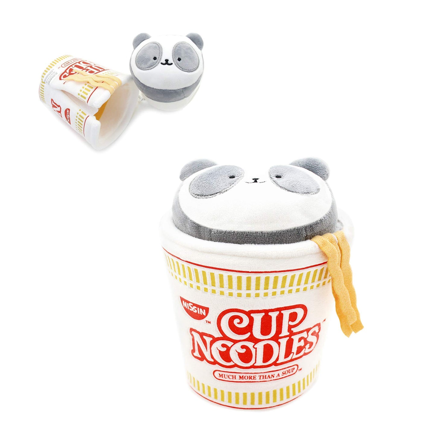 Anirollz Stuffed Animal Plush Toy - Official Nissin Cup Noodle Roll Blanket Outfitz Doll |Soft, Squishy, Warm, Cute, Comfort, Safe| Pillow With Panda - Birthday Decorations Gift 6' Pandaroll
