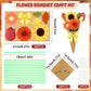 32 Set Thanksgiving Crafts Flower Bouquet Craft Kit DIY Flower Bouquet Kit Fall Florals for Thanksgiving School Classroom Home F