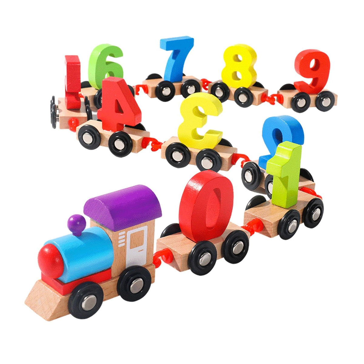 EcomistiqMagnetic Number Train Set Educational Toys For Kids 1 2 3 Year Olds Toddlers 11Pcs|Toys & Hobbies|Educational|Other Edu
