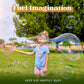 Joyin Big Bubble Wands Set Bulk For Kids Summer Outdoor Activity Party Favors, 18 Pcs Giant Bubble Maker With Tray, 12' Large, 6 Pcs Solution Suitable For All Age People