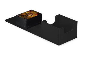 Ultimate Guard Sidewinder 133+, Deck Box For 133 Double-Sleeved Tcg Cards, Black, Magnetic Closure & Microfiber Inner Lining For Secure Storage