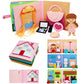 Montessori Felt Busy Book Toddlers Quite Book Preschool Early Learning Educational Travel Toys For Kids Age 3 4 5 6 Years Autism Sensory Cloth Book Daily House Activity Story Book Girls Easter Gift