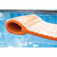 TRC Recreation Super Soft 2  Thick Vinyl Coated Foam Outdoor Swimming Pool Float Mat mature-themed Lounger with Built-in Roll Pillow  Navy Blue