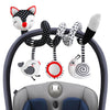 Baby Carseat Toy Black & White Rattle Spiral Hanging Activity Stroller Toy For Newborns Boys And Girls, Quality Baby Gifts For B