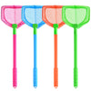 4 Pieces Kids Fishing Net Catching Bug Nets Fish Butterfly Nets Beach Toys For Kids Outdoor Playing (Blue, Red, Orange, Green)