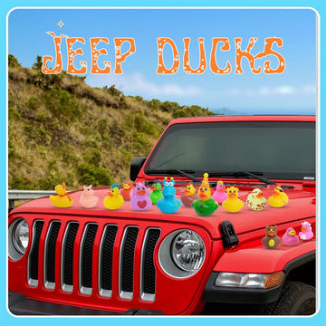 Rubber Ducks With Tags For Jeep Ducking, Jeep Ducks For Ducking, Jeep Ducks With Tags For Ducking, 20 Pack Rubber Ducks, 20 Card