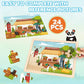4-In-1 Farm Wooden Puzzles For Kids Ages 4-6, 24 Pcs Wooden Jigsaw Puzzles For Toddlers Ages 2-4, Preschool Educational Puzzles