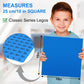 Pokiiulk Classic Baseplates Building Plates  2 Pack 10 x 10 Building Bases Compatible with All Major Brands  Classic Basplates for Bricks with 32 Studs (Blue)