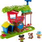 Fisher-Price Little People Toddler Musical Toy Swing & Share Treehouse Playset With 3 Figures For Pretend Play Ages 1+ Years