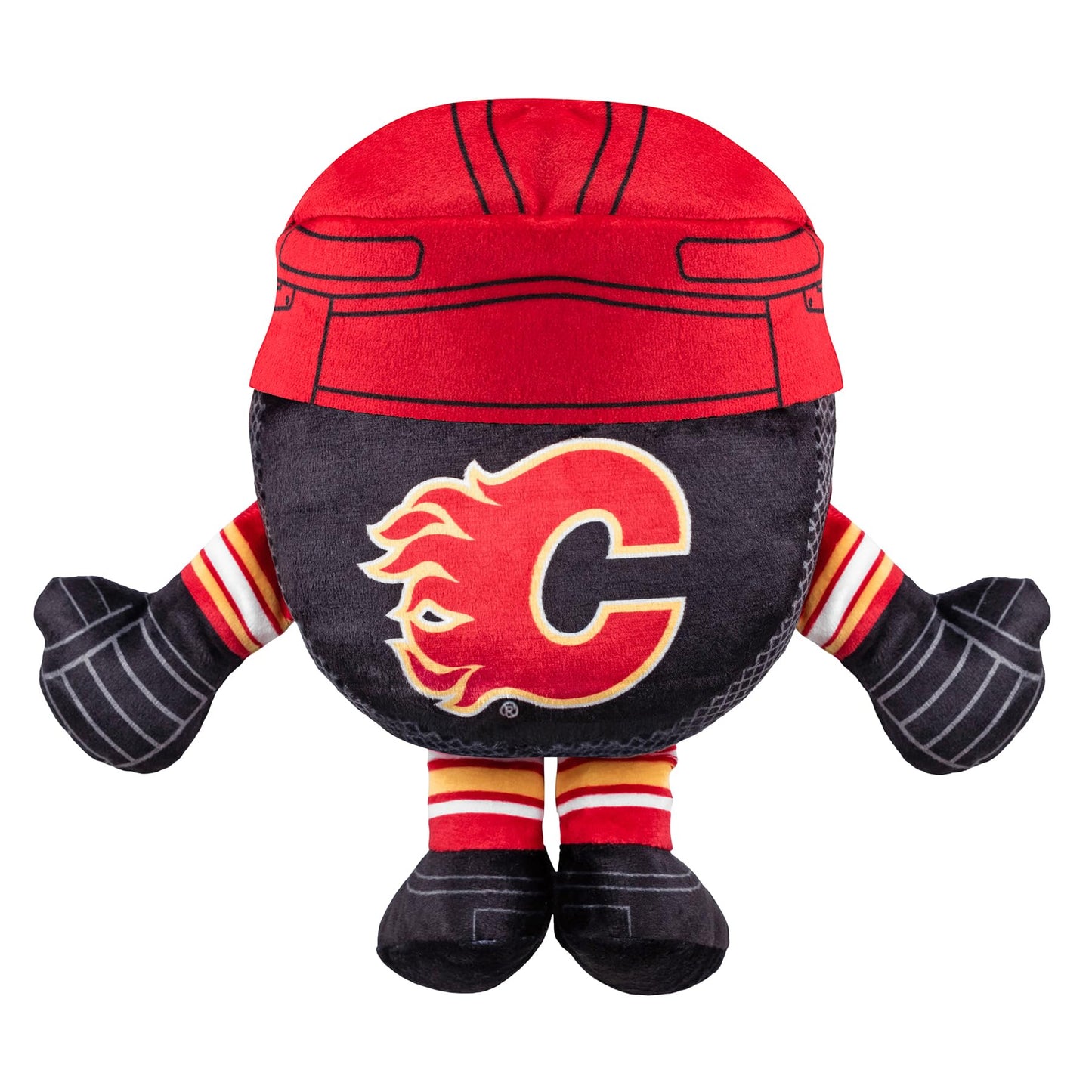 Bleacher Creatures Calgary Flames 8'' Nhl Kuricha Hockey Puck Sitting Plush - Soft Chibi Inspired Plush