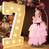 Imprsv 4Ft Marquee Numbers, Light Up Numbers For 70Th Birthday Decorations, Marquee Light Up Letters Anniversary Party Decor, Mo