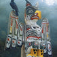 Cobble Hill 1000 Piece Puzzle - Totem Pole In The Mist - Sample Poster Included