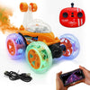 Zivvy Stunt Racing Car Red | Forward/Backward & Left/Right Steering | Led Lights, Music & Spray Effect | Bluetooth Control | Rec