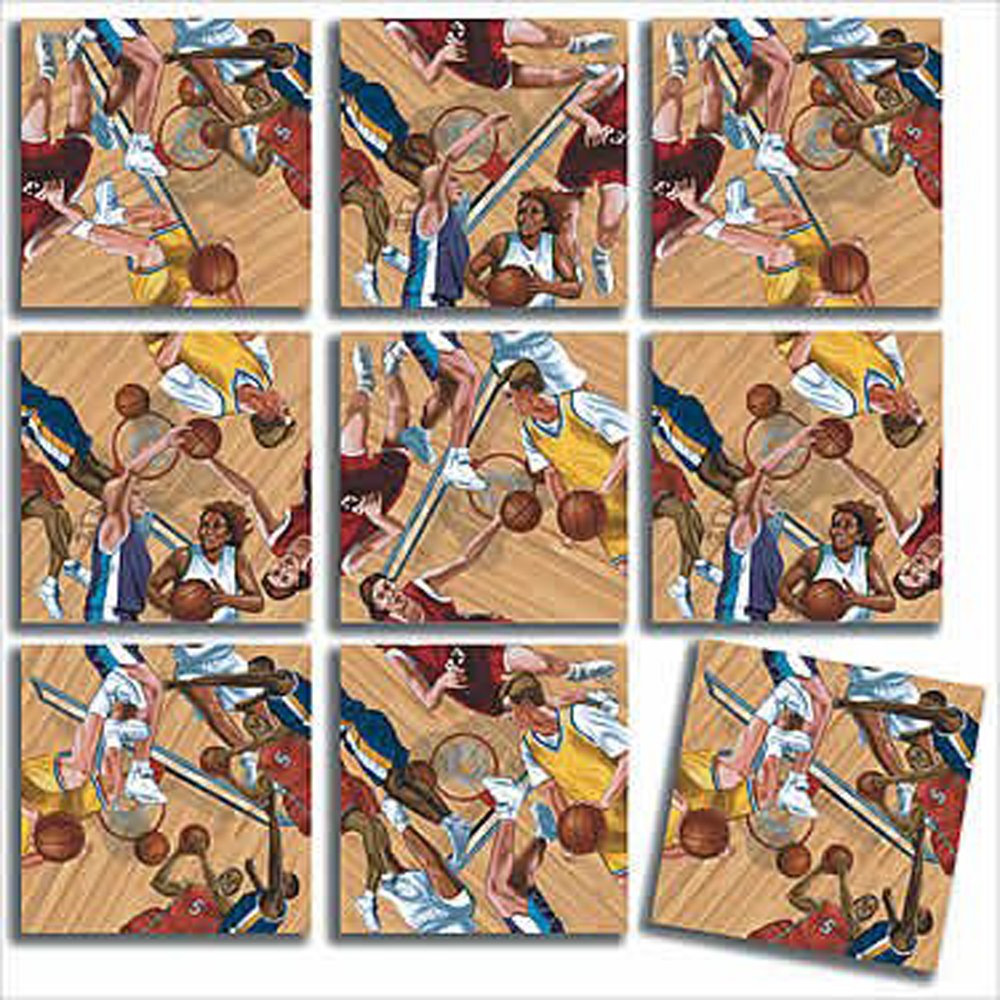 B Dazzle Hoops Scramble Squares 9 Piece Puzzle