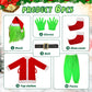 Brableewear Christmas Green Giant Monster Costume For Kids Boys Christmas Furry Suit Santa Outfits Christmas Cosplay Costume
