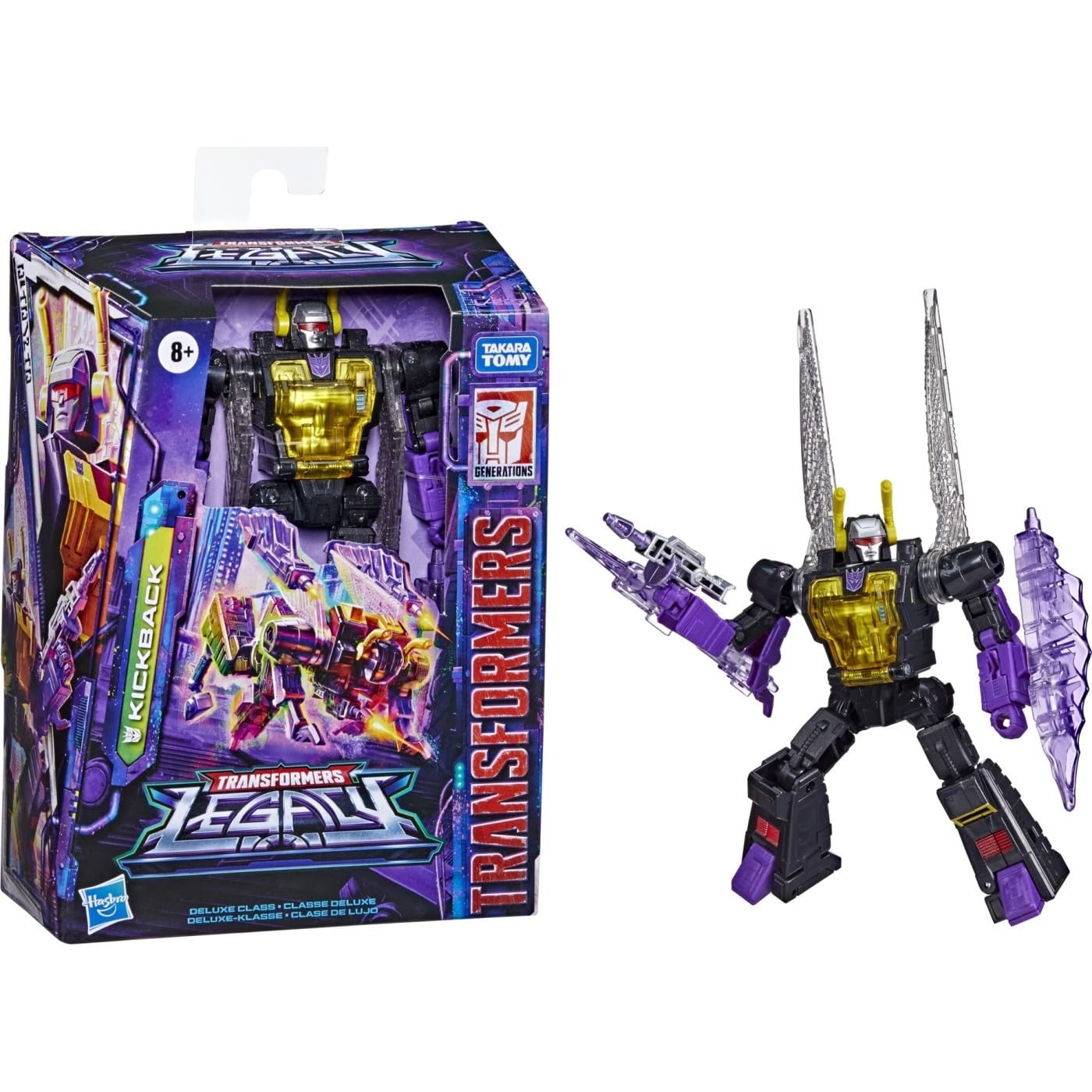 Transformers Toys Generations Legacy Deluxe Kickback Action Figure - Kids Ages 8 And Up, 5.5-Inch