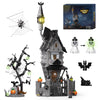 Itshwoee Night Before Christmas Haunted House Building Set, Haunted Mansion Building Toys With Light, Luminous Hangman, Spooky D