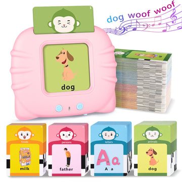 U-Learner Talking Flash Cards For Toddlers 1 2 3 4 5 6 Years Old, Pocket Speech For Toddlers, Clear Voice & Thick Preschool Flas