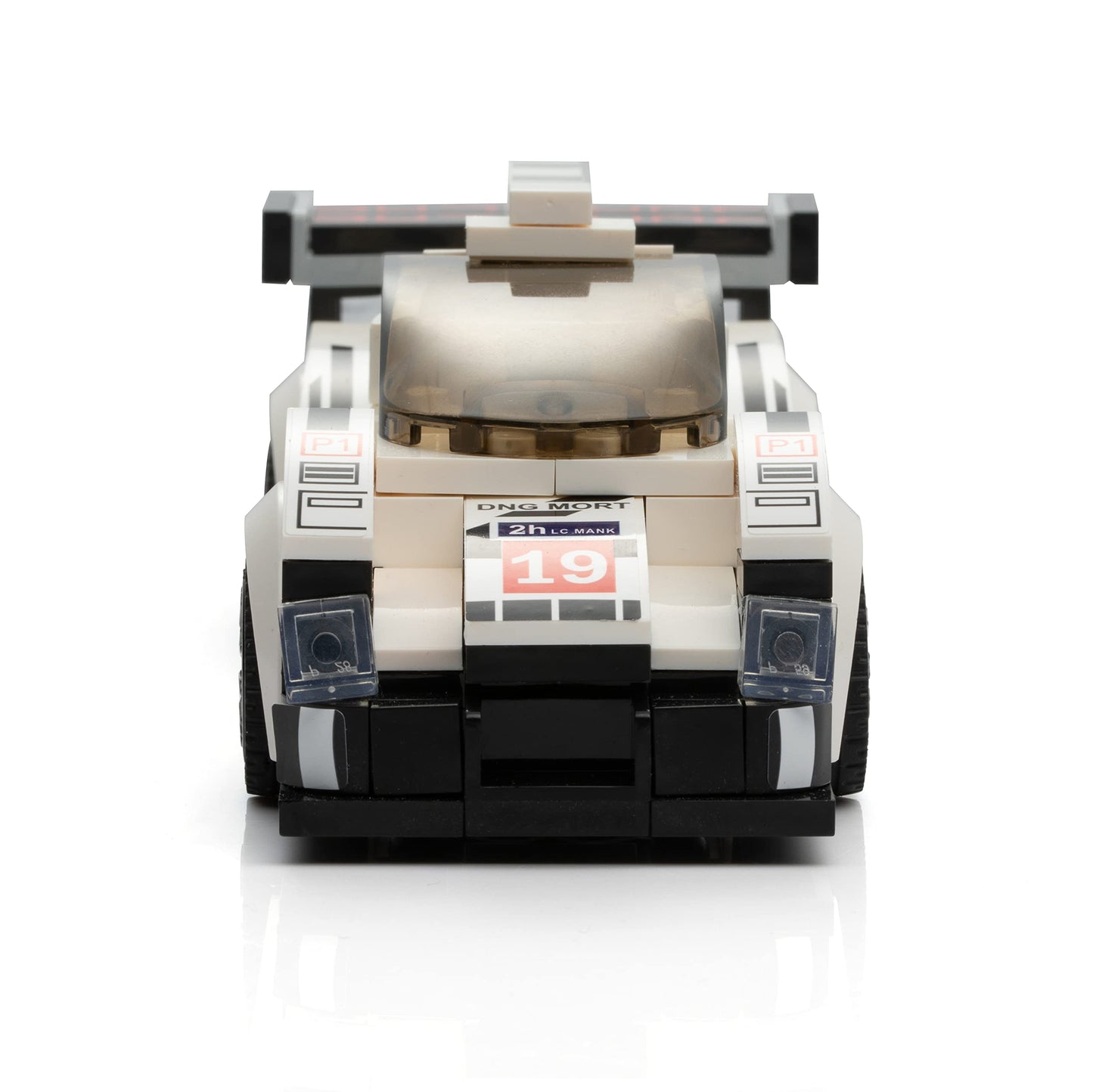Block Builder Racing Car Building Block Set. Racing Car Building Blocks For Kids And Adults (White F1)