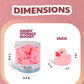 36 Pieces Classic Rubber Duck Bath Toys - No Holes Bpa Free Floating Duckies For Boys Baby Shower, Party Favors, Kids Gifts (Pink)