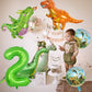 Dinosaur Balloons 2Nd Birthday Decorations, Dinosaur Birthday Party Decorations With Giant Inflatable Dino Balloons 40 Inch Helium Foil Mylar Number 2 Balloons For Dino Theme Birthday Party Decoration