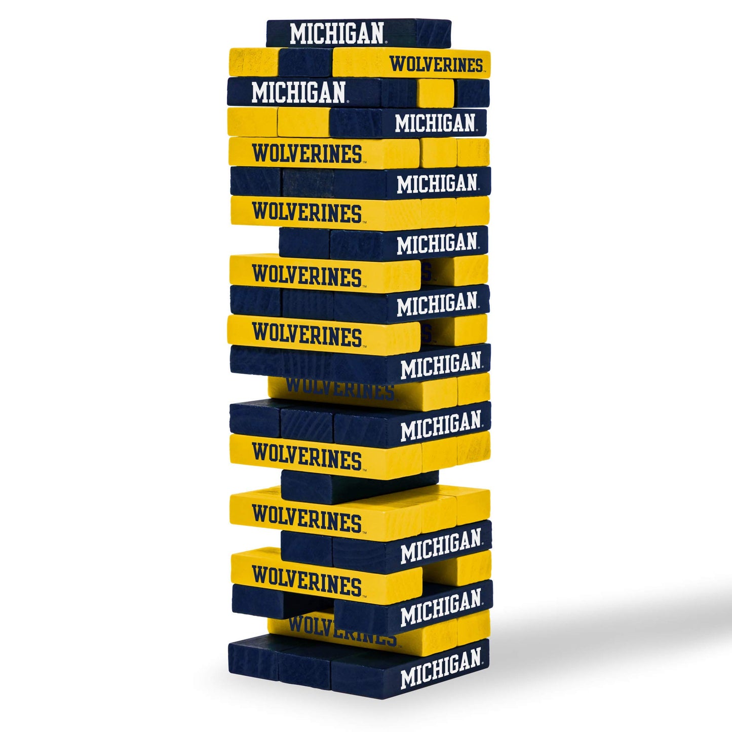 Wild Sports NCAA Michigan Wolverines Table Top Stackers 3 x 1 x .5, Team Color