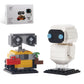 STMIGAIBLOCKS Wall-e and Eve Robots Building Blocks Set Compatible with Major Brands Size Unique Minifigures Robots Model Toy Creative Gift for Boys Girls or mature-themed