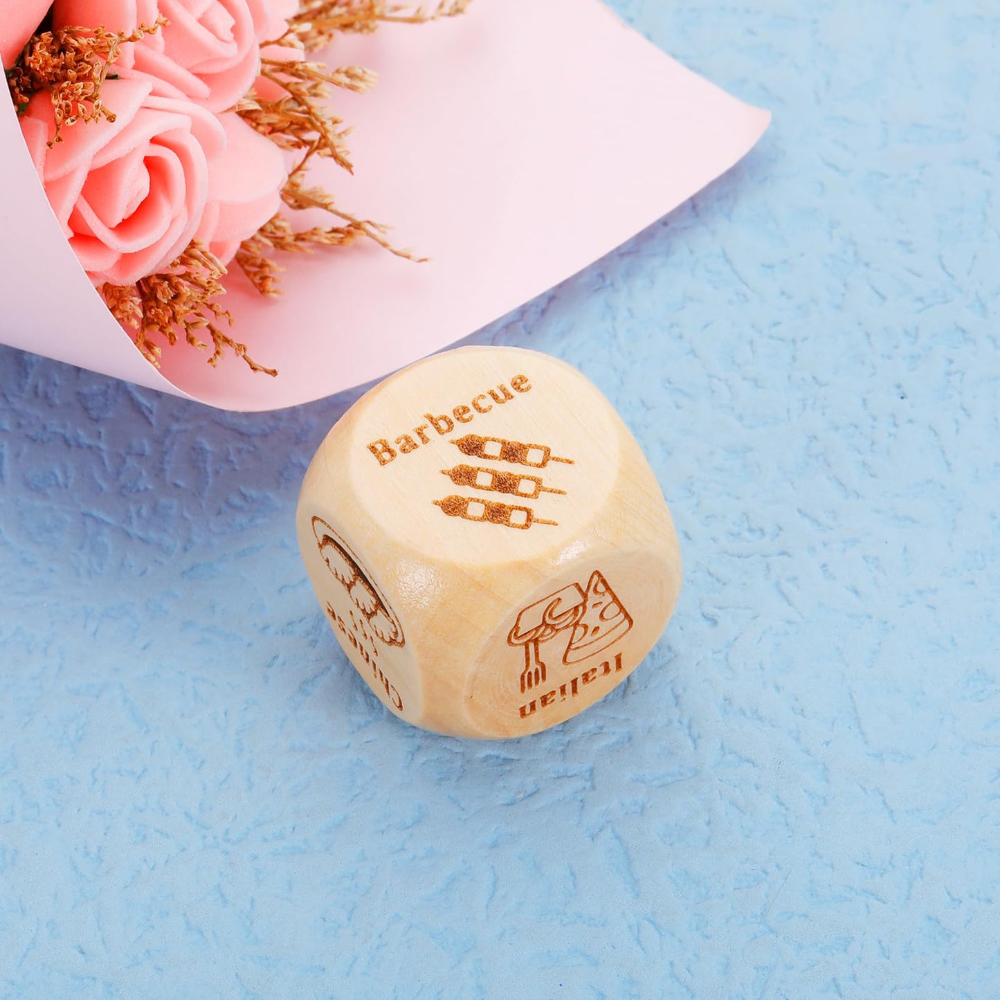 White Elephant Gifts For Adults, Food Decision Dice, Ccouple Gifts For Boyfriend Girlfriend, Matching Couple, Anniversary Valent