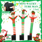 Poen 3 Pcs Winter Mini Inflatable Tube Man Gift Wacky Waving Inflatable Tube Guy With Blower Desktop Mini Dancer Tubes Man Gift For Winter Man Women Birthday Party Decoration(Elf)