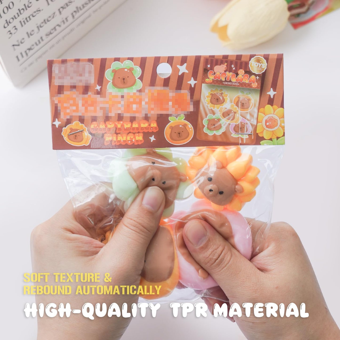 Taba Squishy Toys  Cat Paw Cute Kawaii Squeeze Toys  Sticky Squishy Fidget Toys Silicone Squeeze Toy for Stress Relief Cute Soft Toys Best Gift for Anniversary (4pcs)