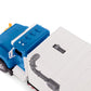 Driven by Battat Electric Street Sweeper Toy - 1:16 Scale Blue Car with Spinning Brushes, Lights, Sounds & Tilting Container for Kids 3+